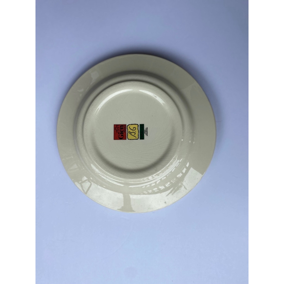 Gien France B.G Vintage 91-93 Rare Patchwork Dinner Plates - Picture 2 of 4